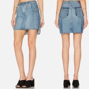 PAIGE High Rise Colorblock Aiden Skirt